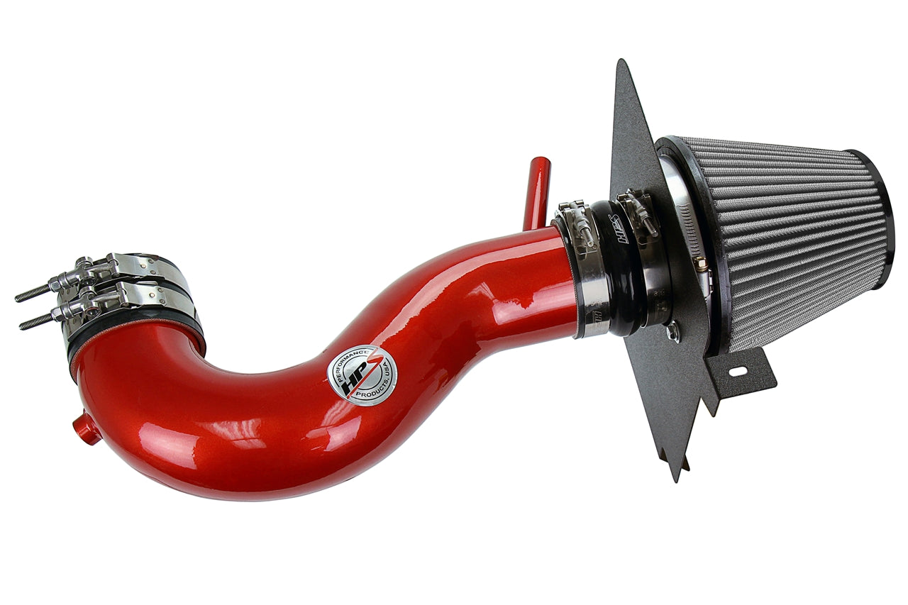 HPS Performance Air Intake Kit With Heat Shield 827-627R Red - 827-627R