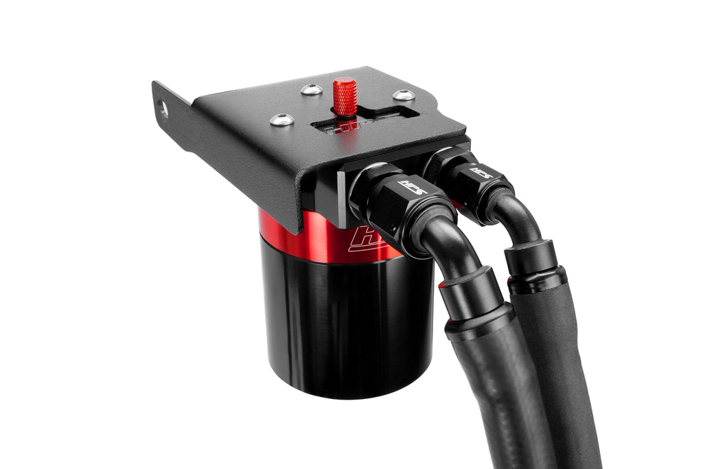 HPS Performance Oil Catch Can Kit 860-033 Red - 860-033