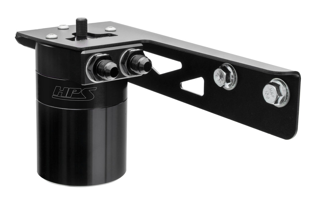 HPS Performance Oil Catch Can Kit 860-018WB, Black - 860-018WB