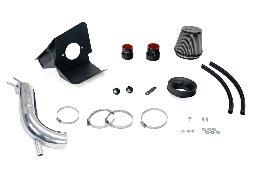 HPS Performance Air Intake Kit With Heat Shield 827-713P Polished - 827-713P