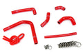 HPS Performance Hps Silicone Radiator Coolant Hose Kit 57 1233 Red Red - 57-1233-RED
