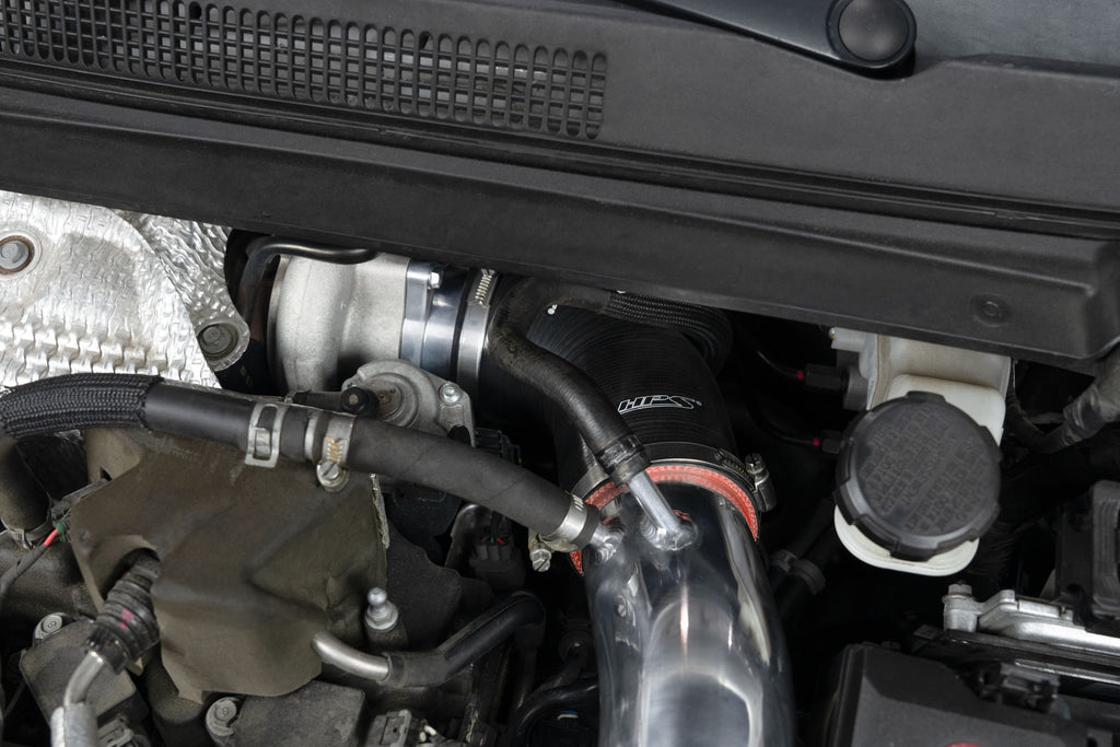 HPS Performance Air Intake Kit With Heat Shield and Turbo Inlet 827-797R Red - 827-797R