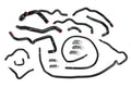 HPS Performance Hps Silicone Radiator And Heater Coolant Hose Kit 57 1512 Blk Black - 57-1512-BLK