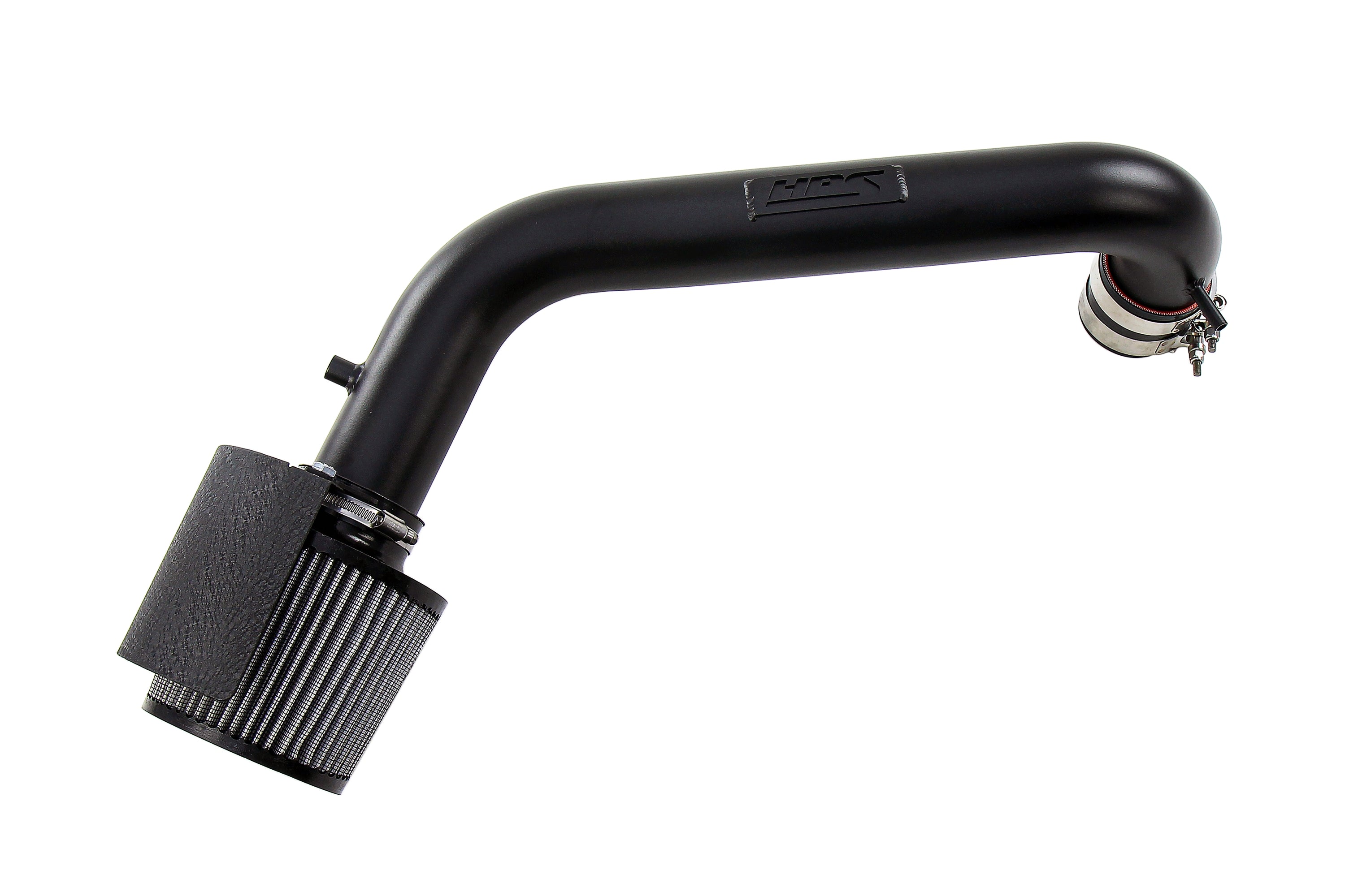 HPS Performance Air Intake Kit With Heat Shield 827-408WB Black - 827-408WB