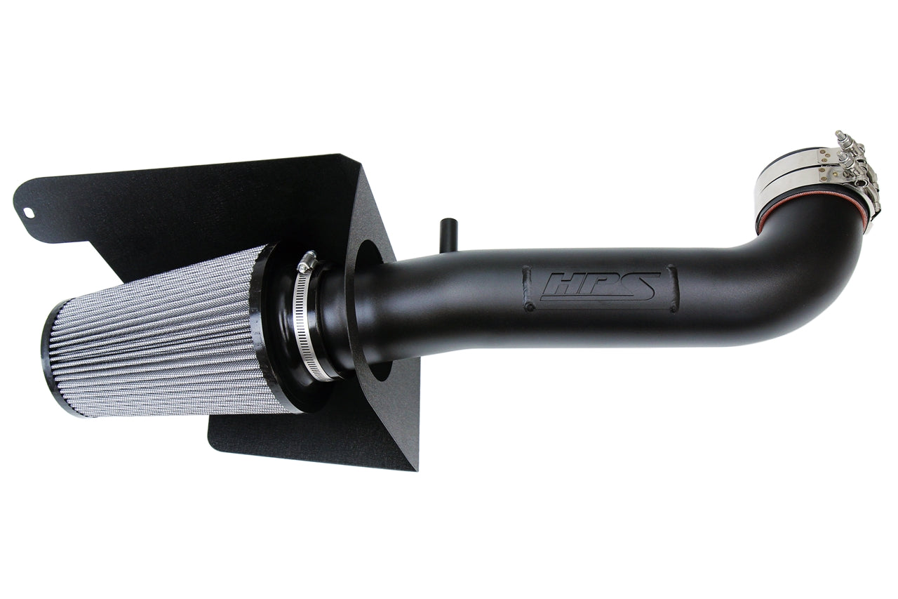 HPS Performance Air Intake Kit With Heat Shield 827-664WB Black - 827-664WB