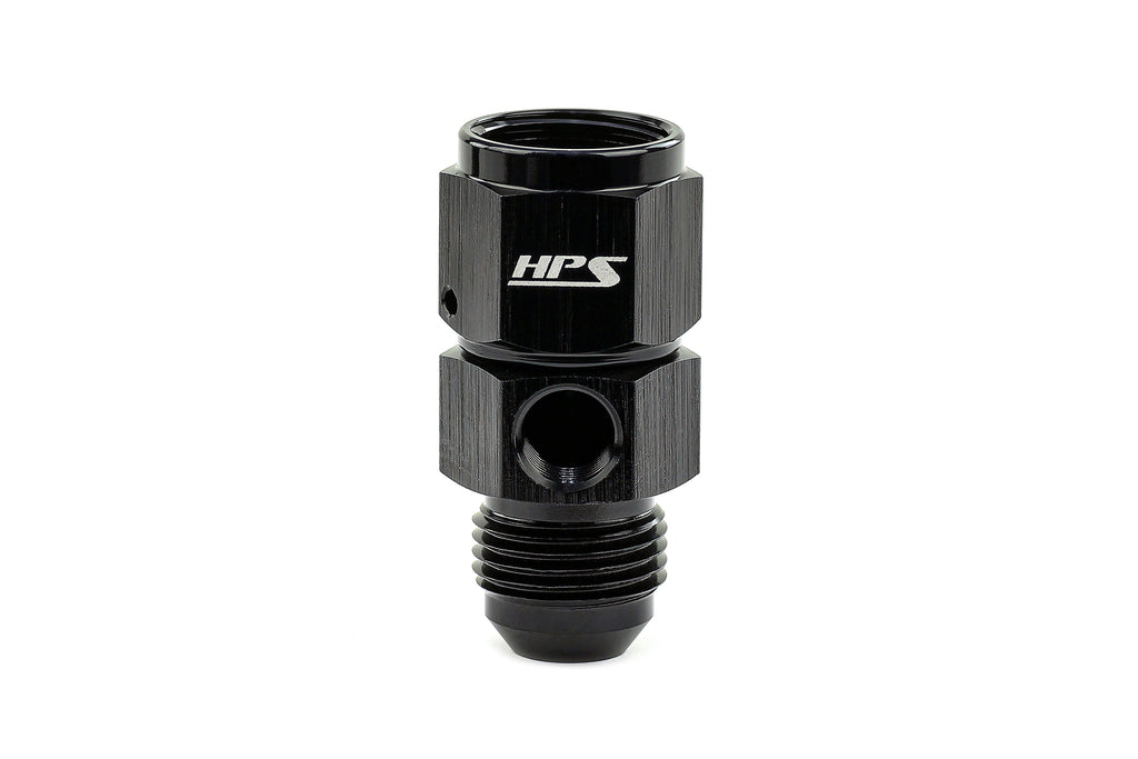 HPS Performance AN -6 Male to Female Adapter with 1/8 NPT Take Off AN192-06