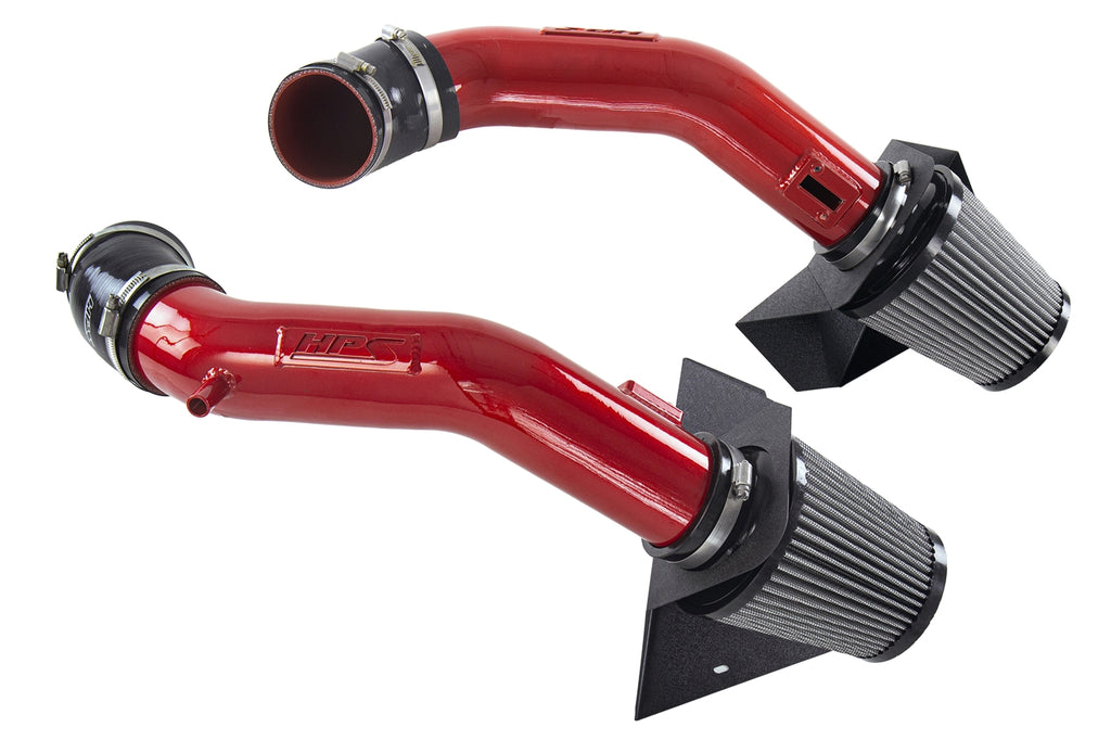 HPS Performance Air Intake Kit With Heat Shield 827-688R Red - 827-688R