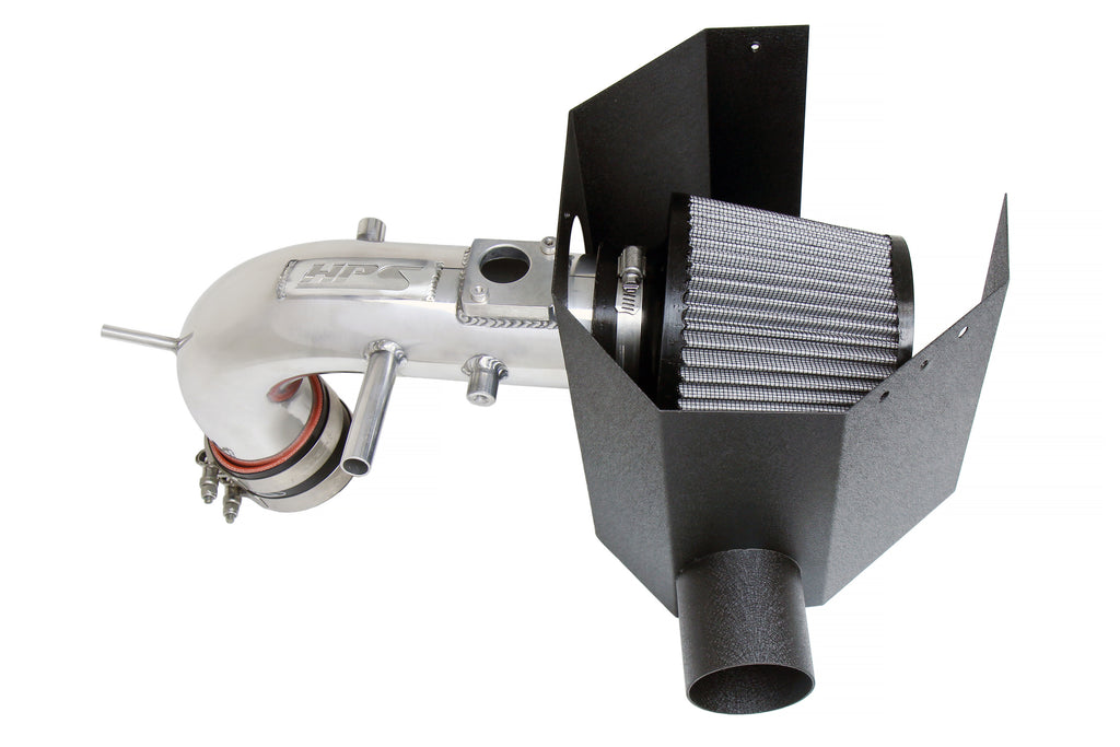 HPS Performance Air Intake Kit With Heat Shield 827-691P Polished - 827-691P