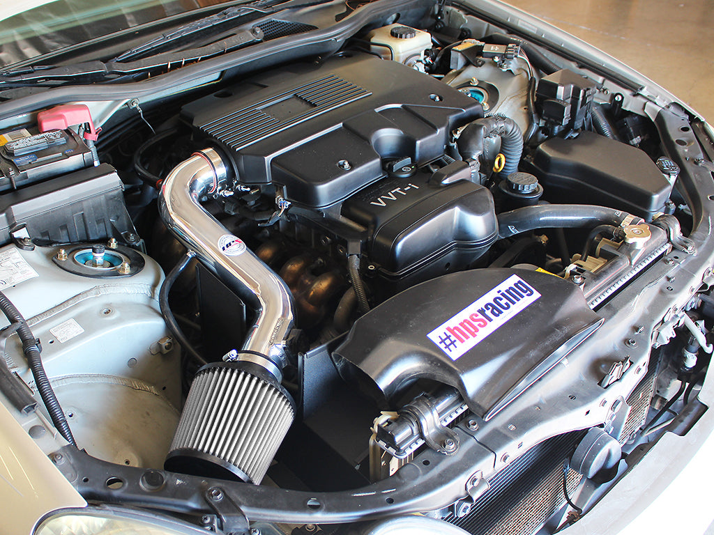 HPS Performance Air Intake Kit With Heat Shield 827-260P Polished - 827-260P