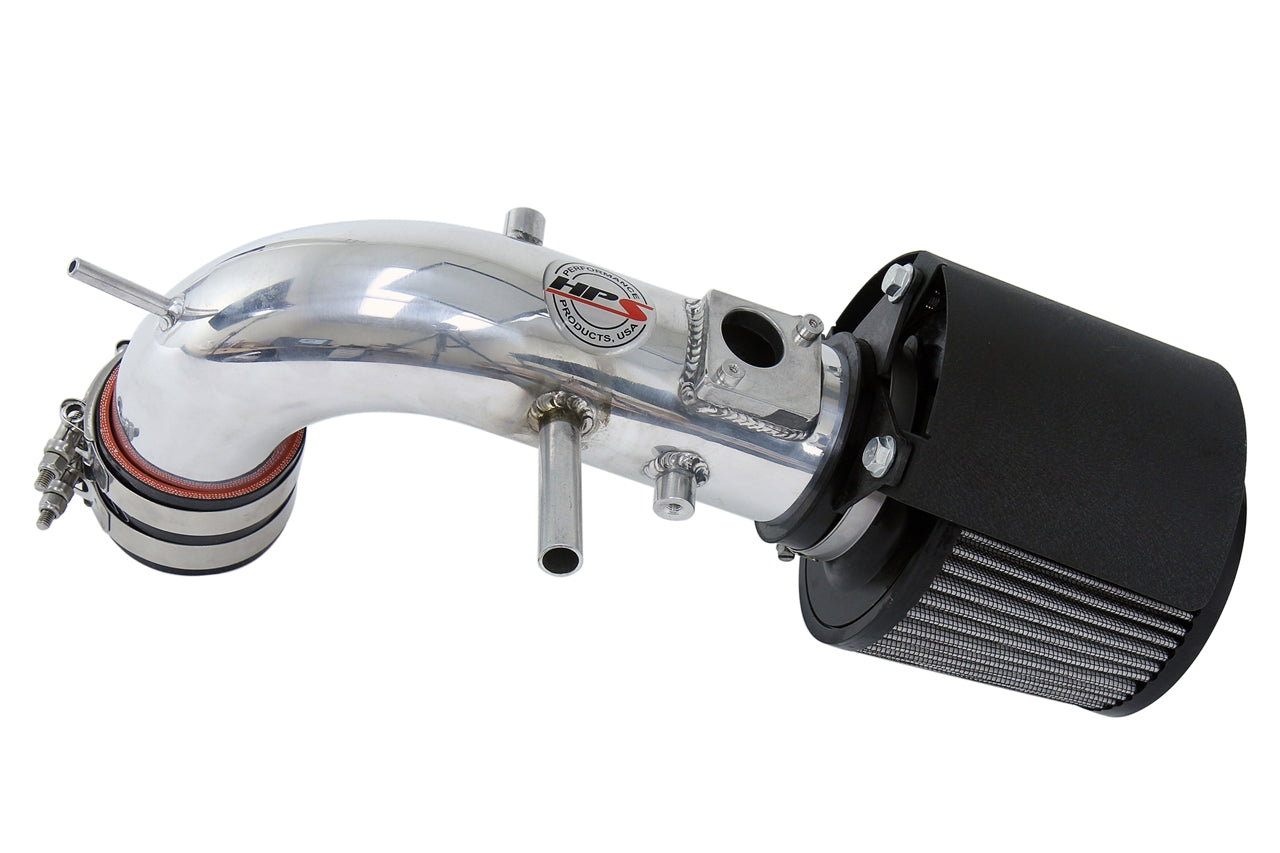 HPS Performance Air Intake Kit With Heat Shield 827-524P Polished - 827-524P