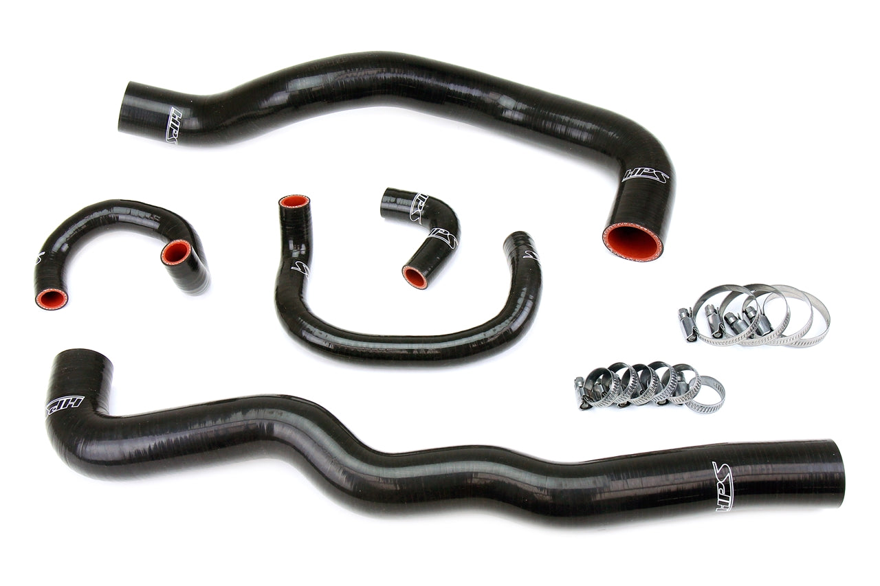 HPS Performance Hps Silicone Radiator And Heater Coolant Hose Kit 57 2082 Blk Black - 57-2082-BLK