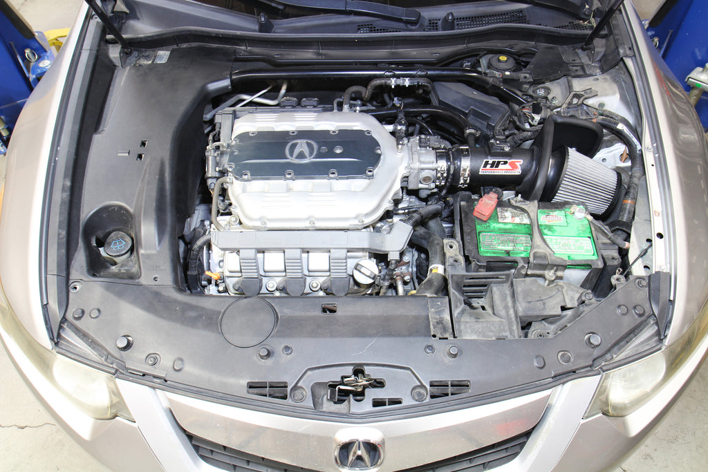 HPS Performance Air Intake Kit With Heat Shield 827-701P Polished - 827-701P