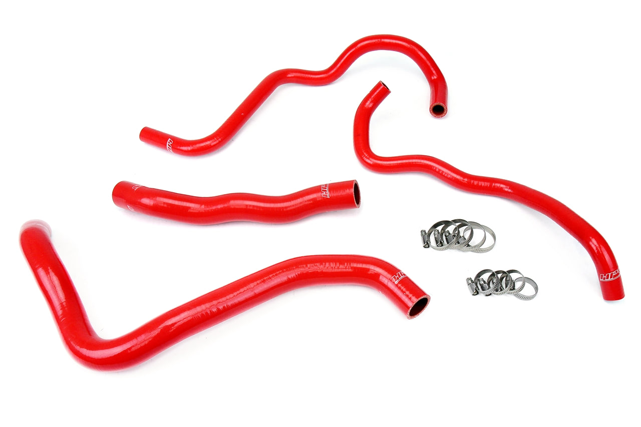 HPS Performance Hps Silicone Radiator And Heater Coolant Hose Kit 57 1388 Red Red - 57-1388-RED