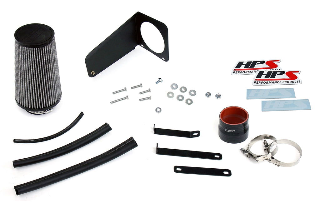 HPS Performance Air Intake Kit With Heat Shield 827-678R Red - 827-678R