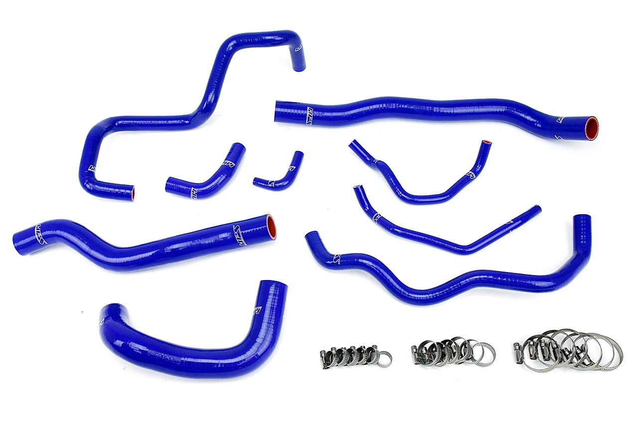 HPS Performance Hps Silicone Radiator Coolant Hose Kit 57 1513 Blue Blue - 57-1513-BLUE