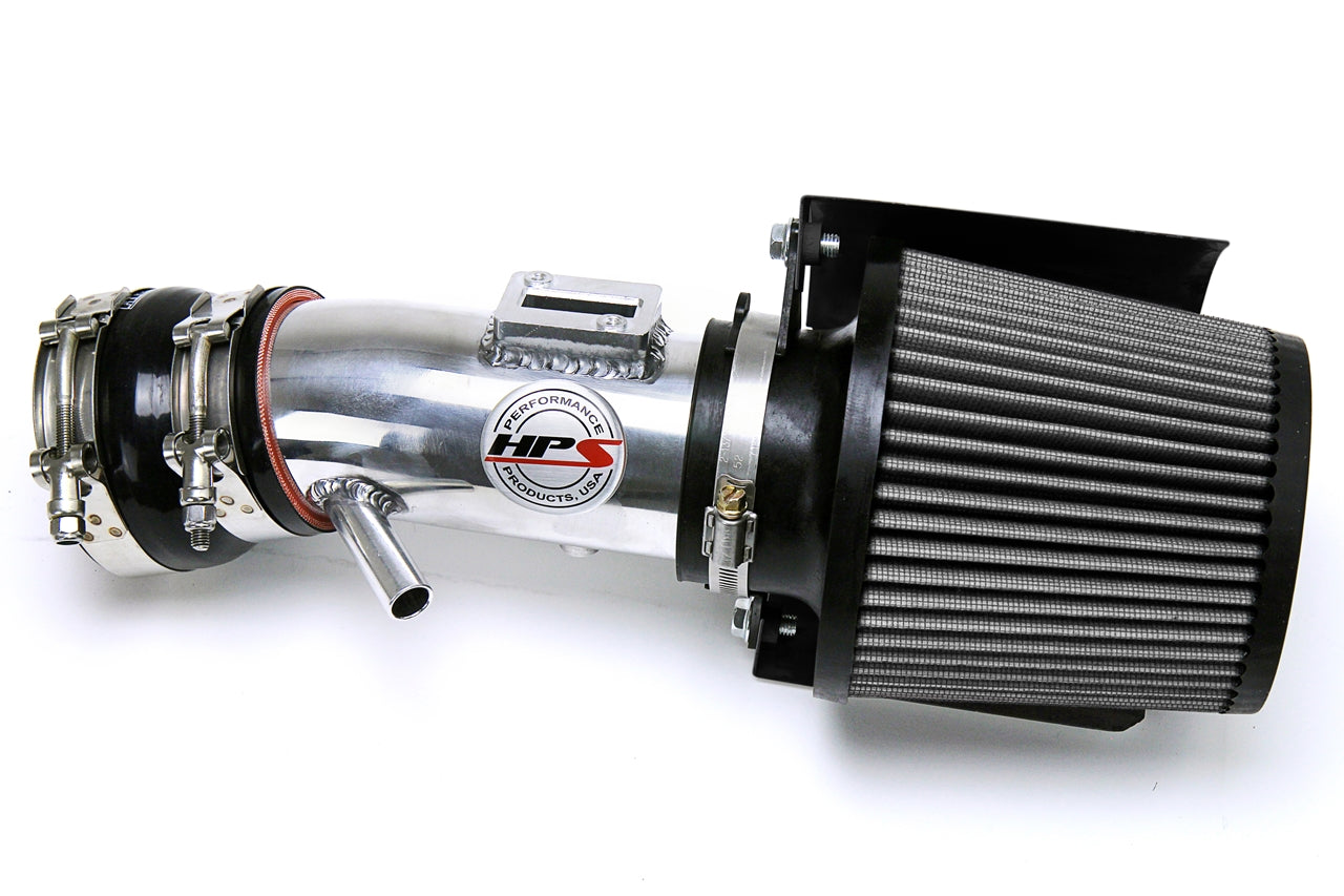 HPS Performance Air Intake Kit With Heat Shield 827-680P Polished - 827-680P