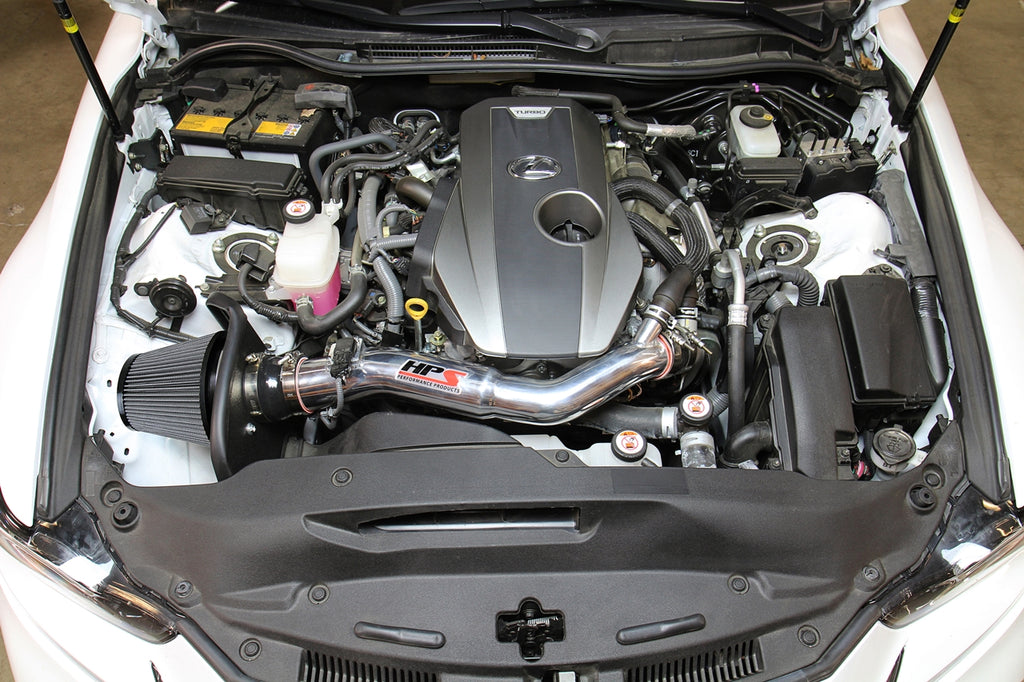 HPS Performance Air Intake Kit With Heat Shield 827-633P Polished - 827-633P