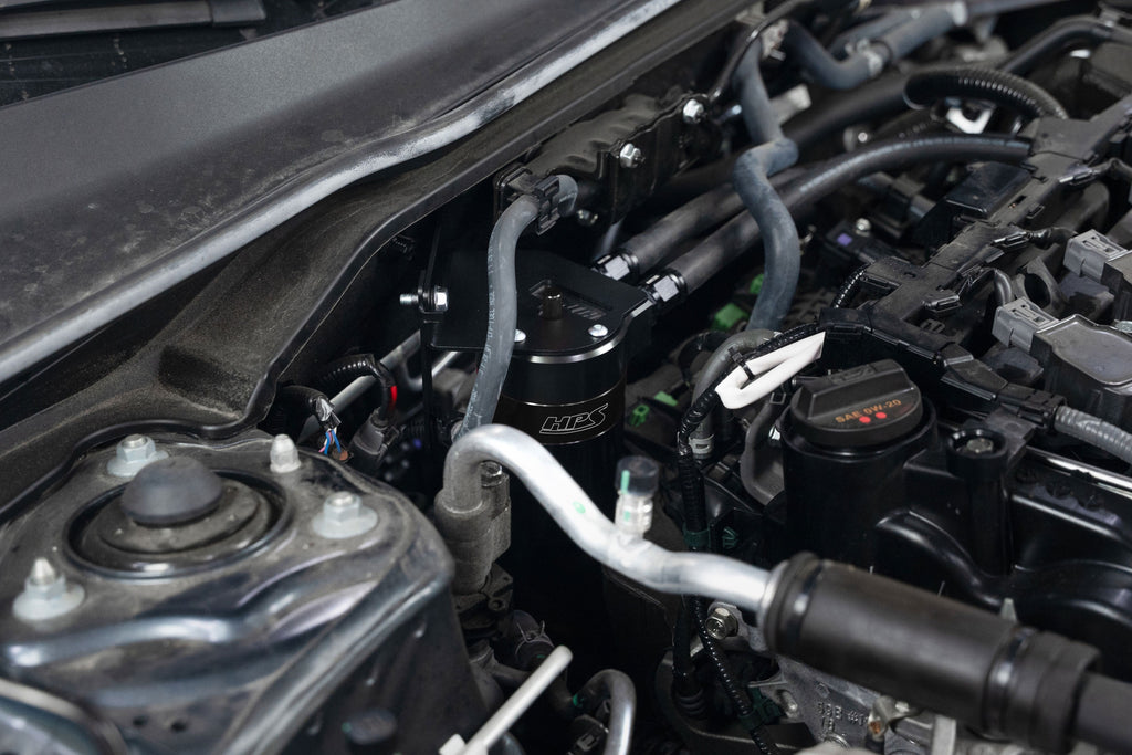 HPS Performance Oil Catch Can Kit 860-031WB Black - 860-031WB