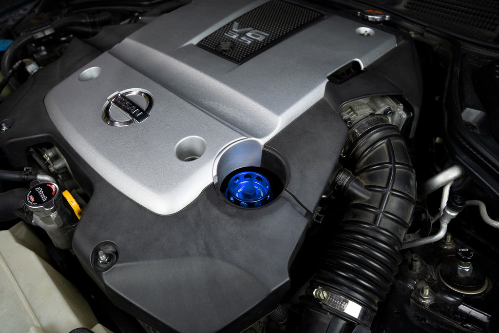 HPS Performance Anodized Billet Aluminum Engine Oil Cap 5269-104BL Blue - 5269-104BL