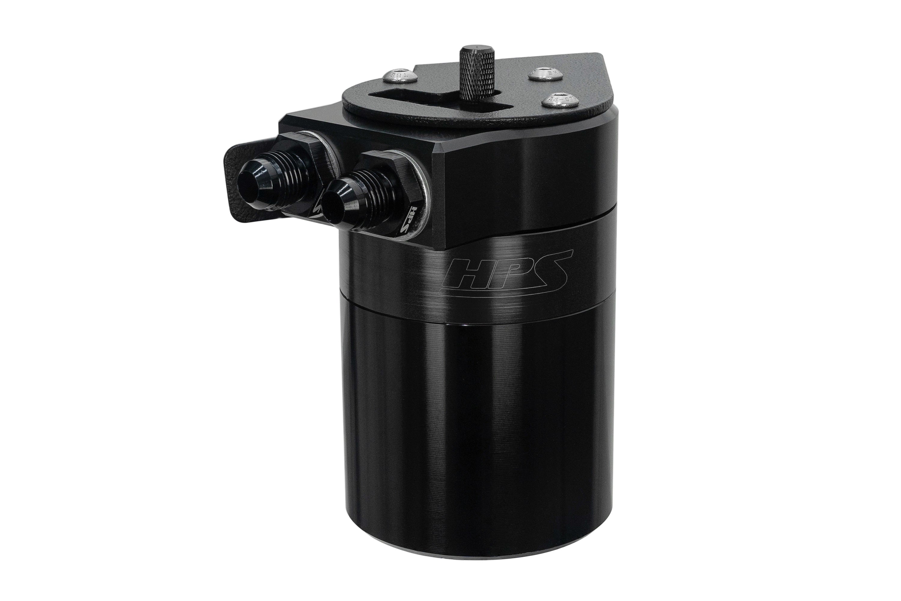 HPS Performance Oil Catch Can Kit 860-013WB, Black - 860-013WB