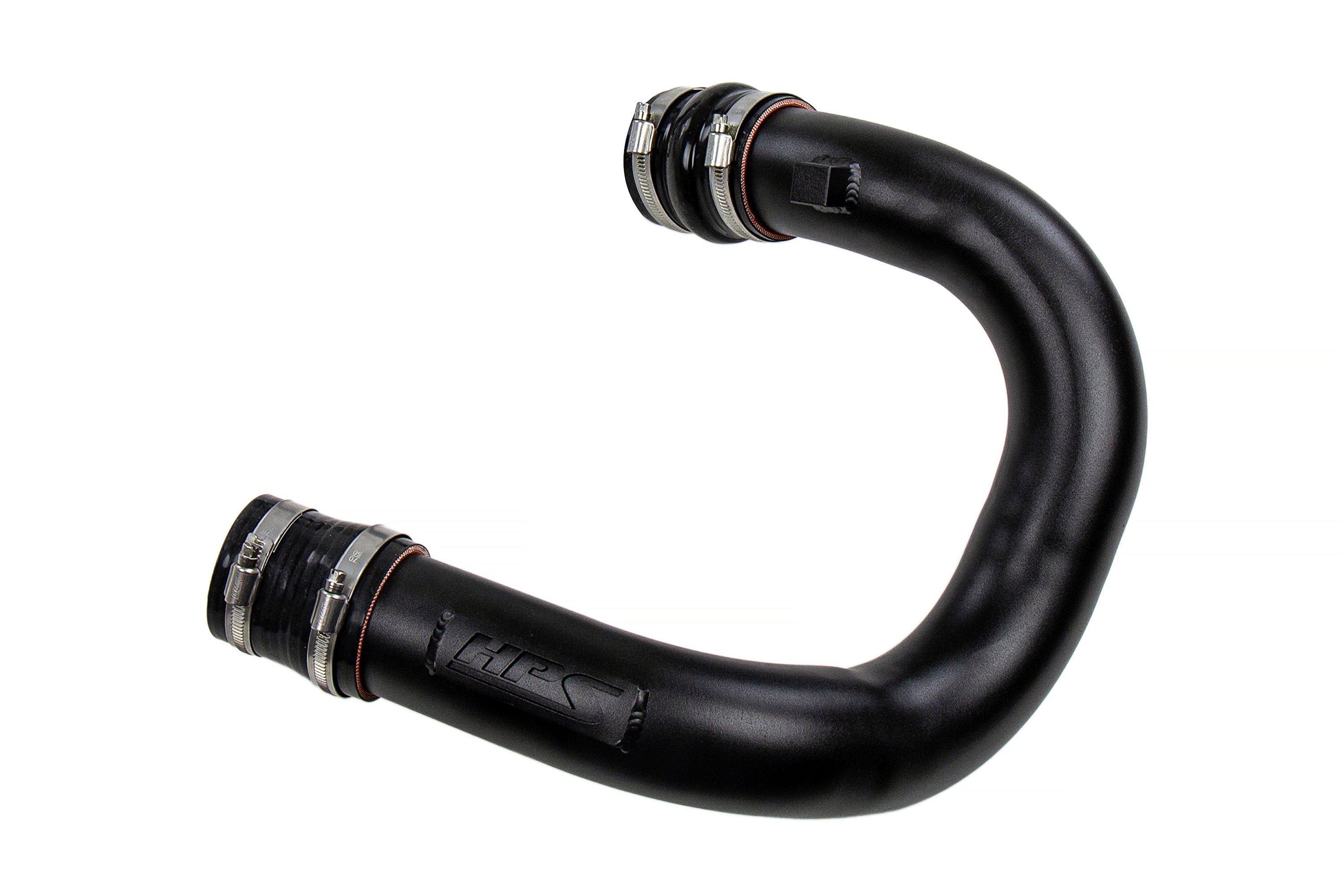 HPS Performance Lower Cold Side Charge Pipe Kit 17-136WB Black - 17-136WB