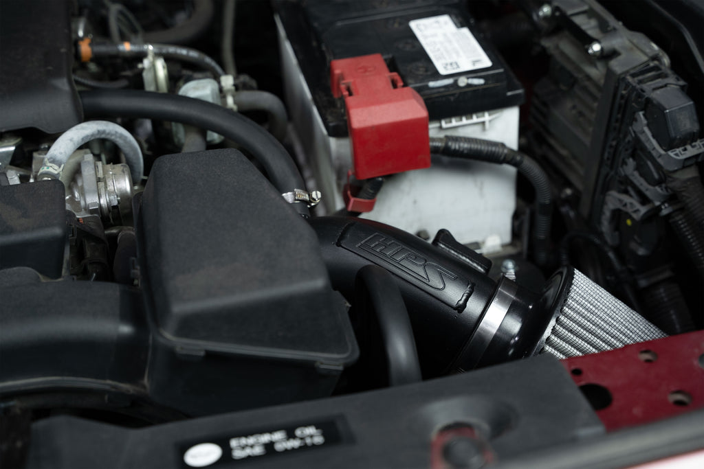 HPS Performance Air Intake Kit With Heat Shield 827-798WB Black - 827-798WB