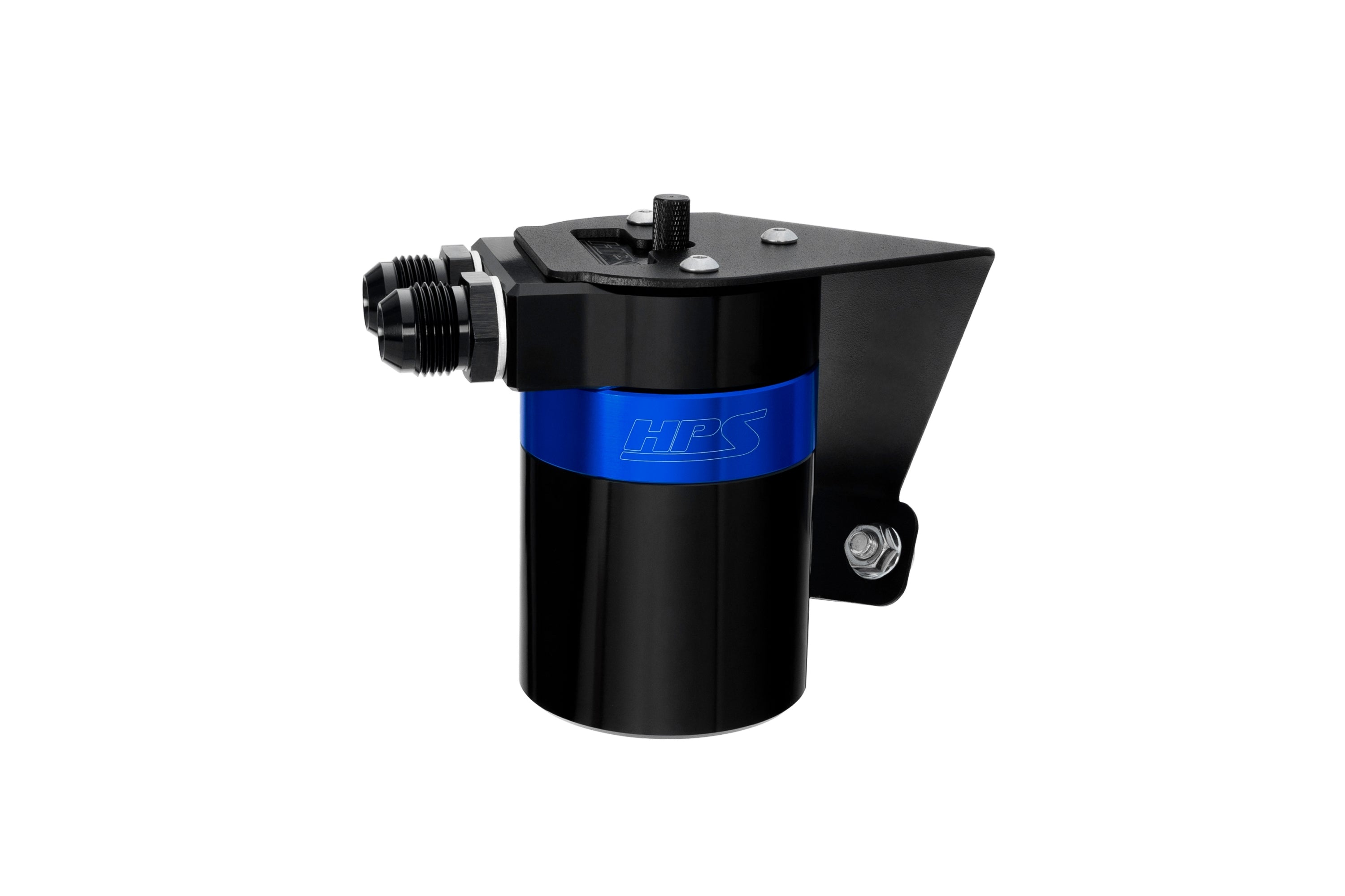 HPS Performance Oil Catch Can Kit 860-026BL Blue - 860-026BL