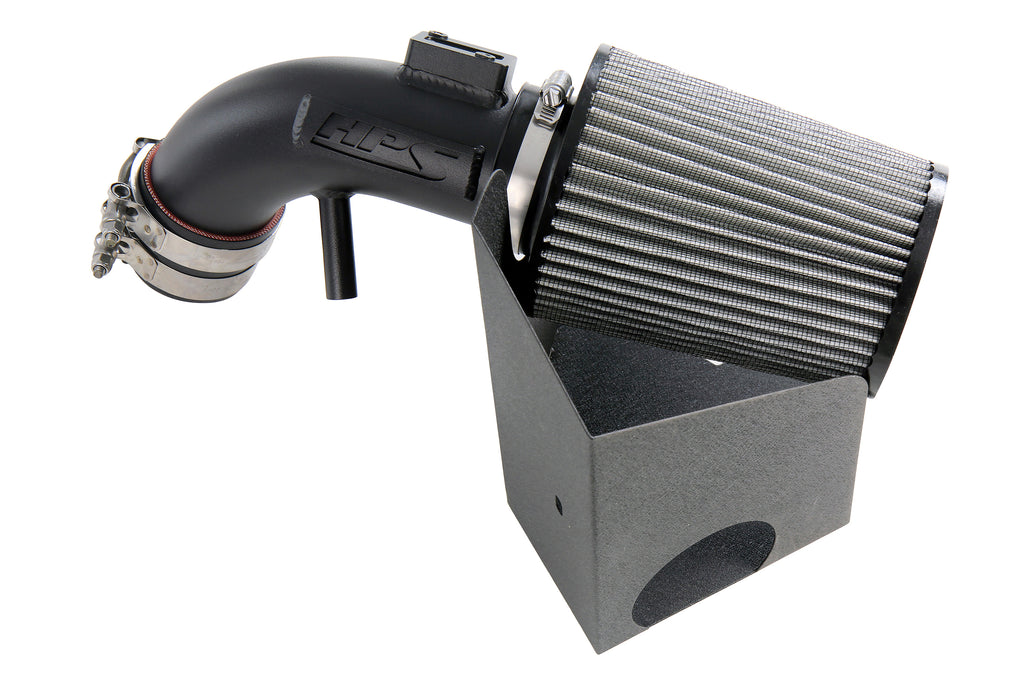 HPS Performance Air Intake Kit With Heat Shield 827-694WB Black - 827-694WB