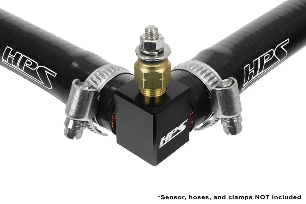 HPS Performance 90 Degree, 5/8" Connectors Billet Aluminum Sensor Adapter CTSA90-062