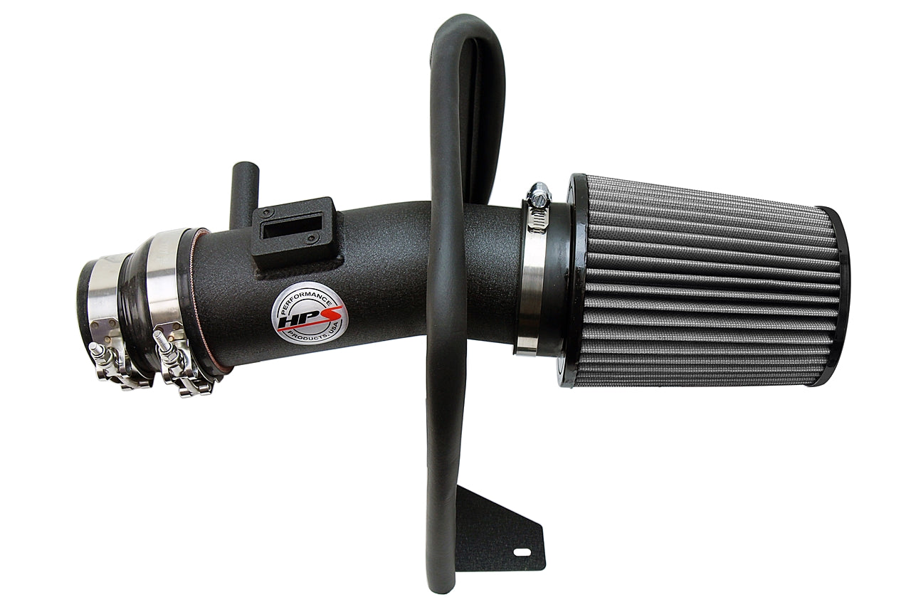 HPS Performance Air Intake Kit With Heat Shield 827-626WB Black - 827-626WB