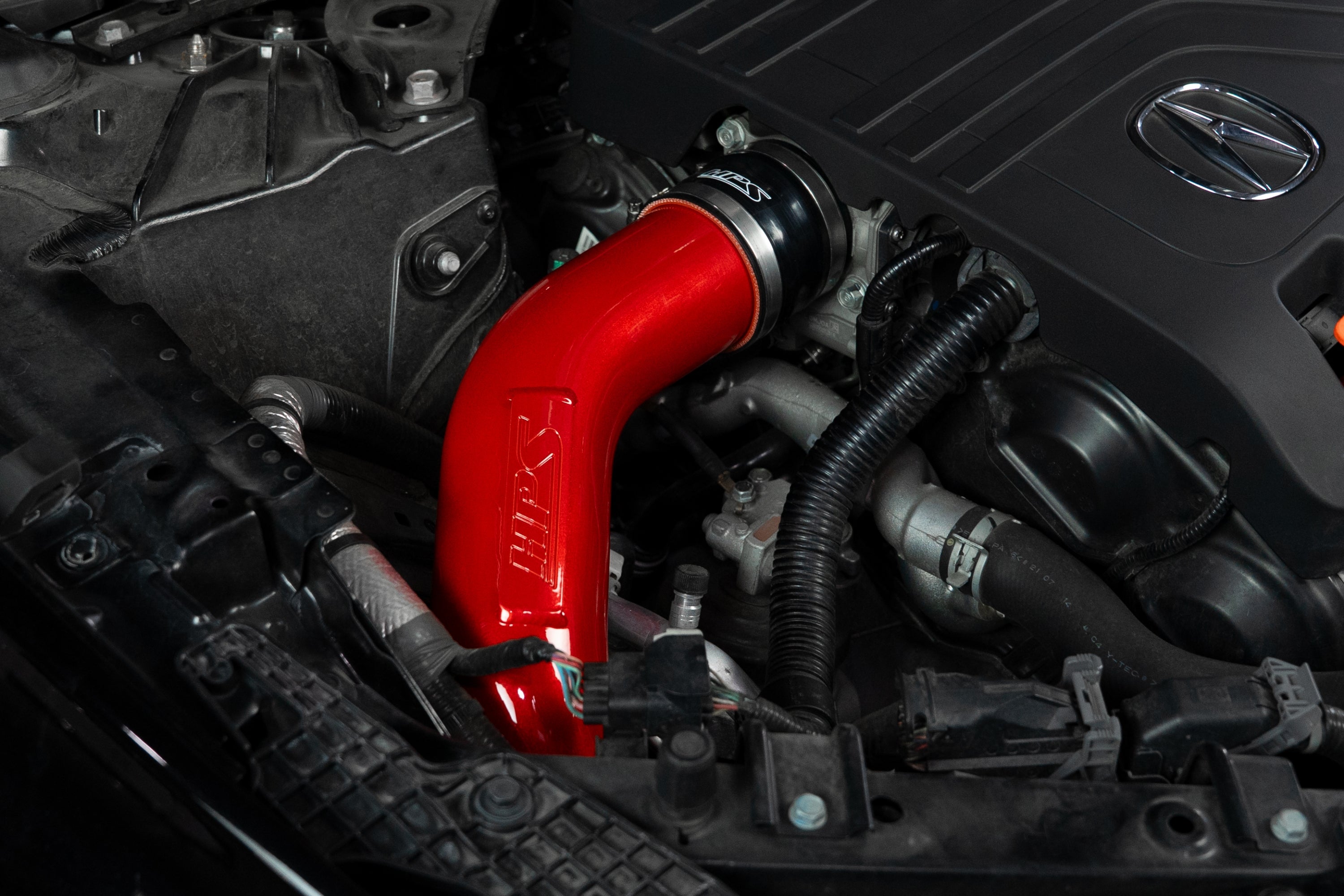 HPS Performance Hot and Cold Side Turbo Charge Pipe Kit 17-164R Red - 17-164R