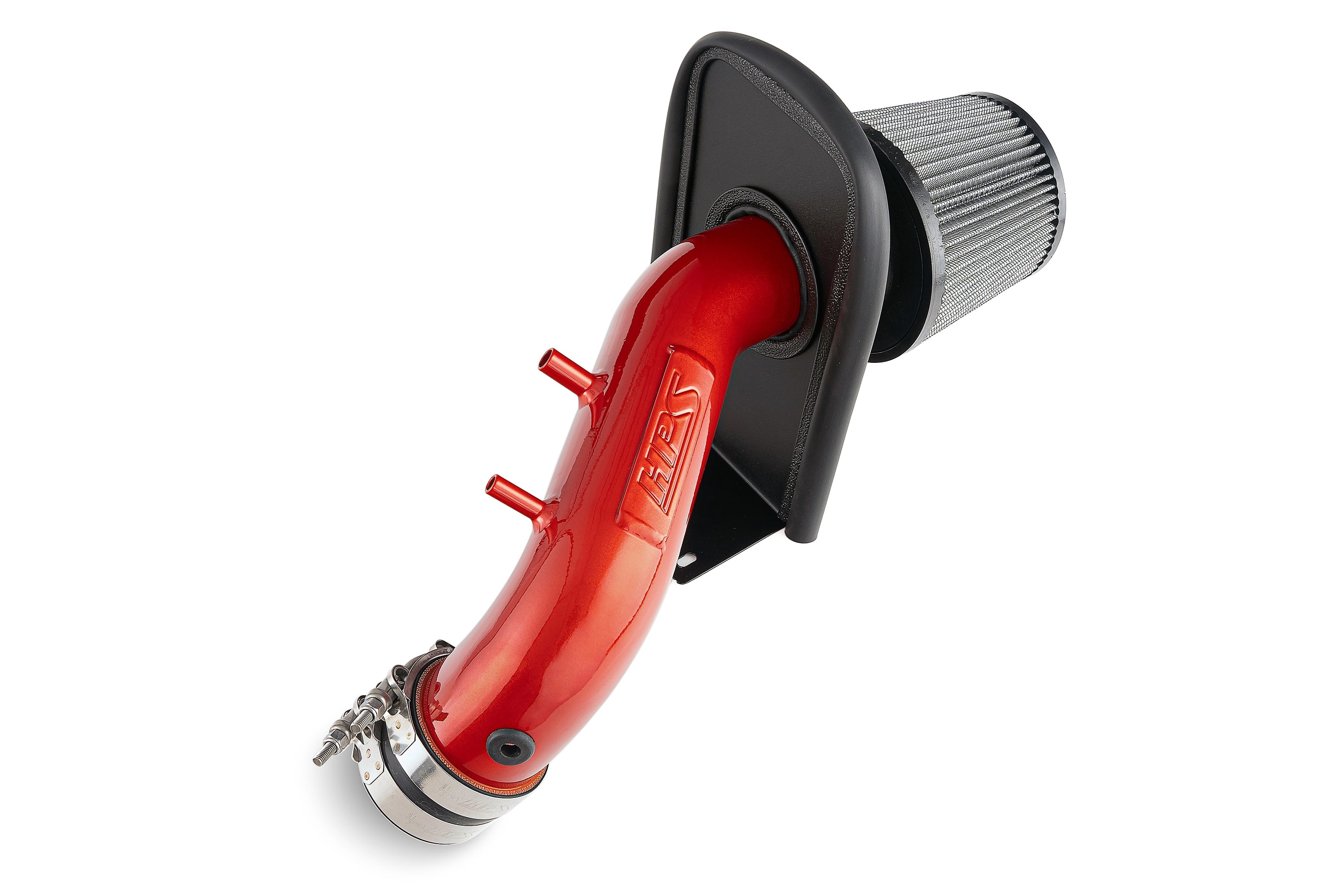 HPS Performance Air Intake Kit With Heat Shield 827-737R Red - 827-737R