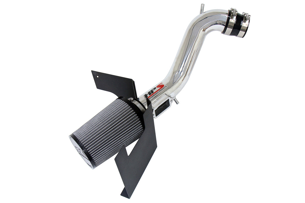 HPS Performance Air Intake Kit With Heat Shield 827-200P Polished - 827-200P