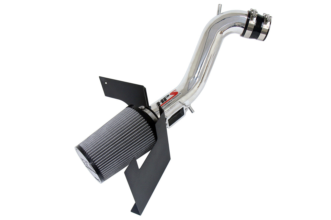 HPS Performance Air Intake Kit With Heat Shield 827-200P Polished - 827-200P