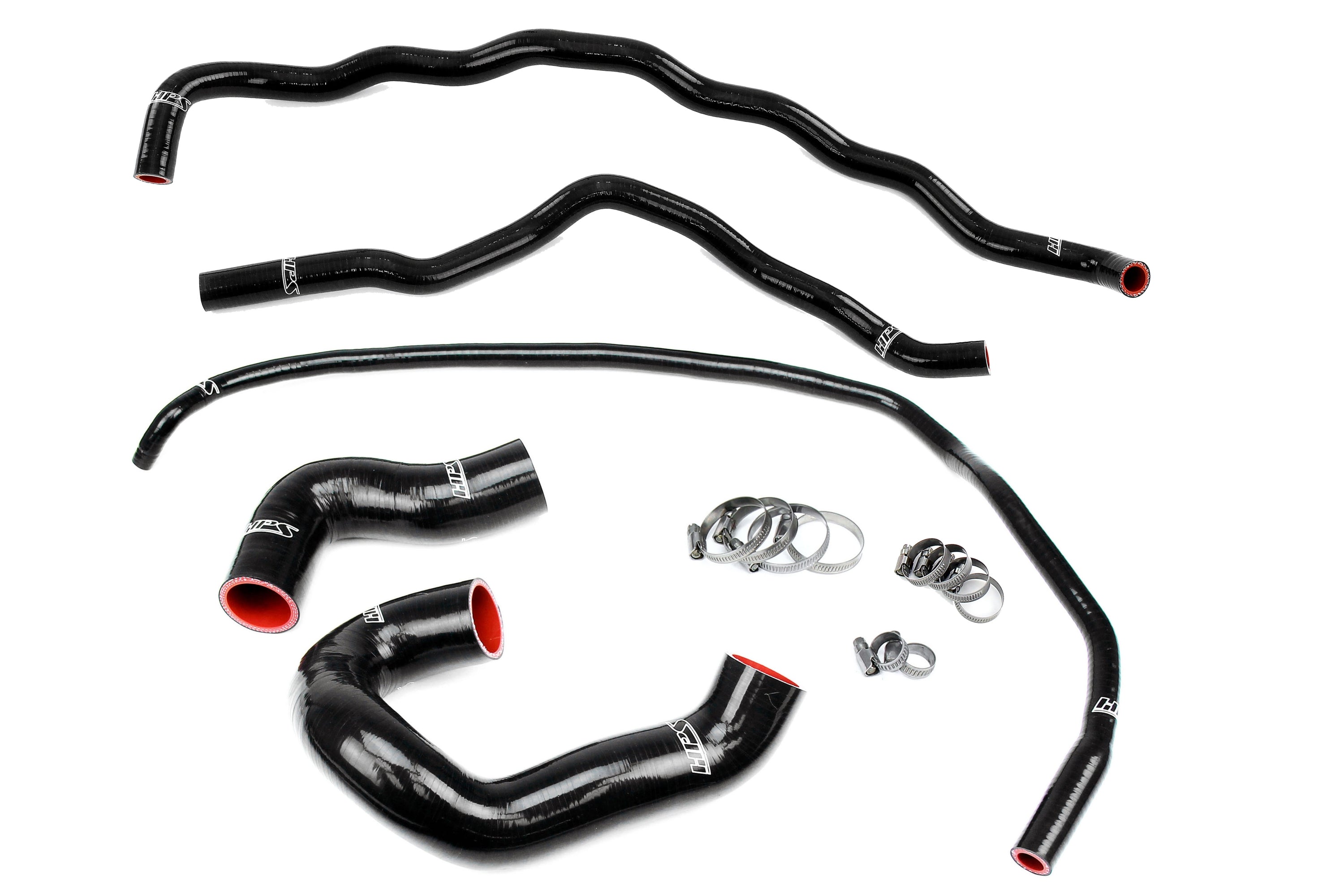 HPS Performance Hps Silicone Radiator And Heater Coolant Hose Kit 57 1860 Blk Black - 57-1860-BLK