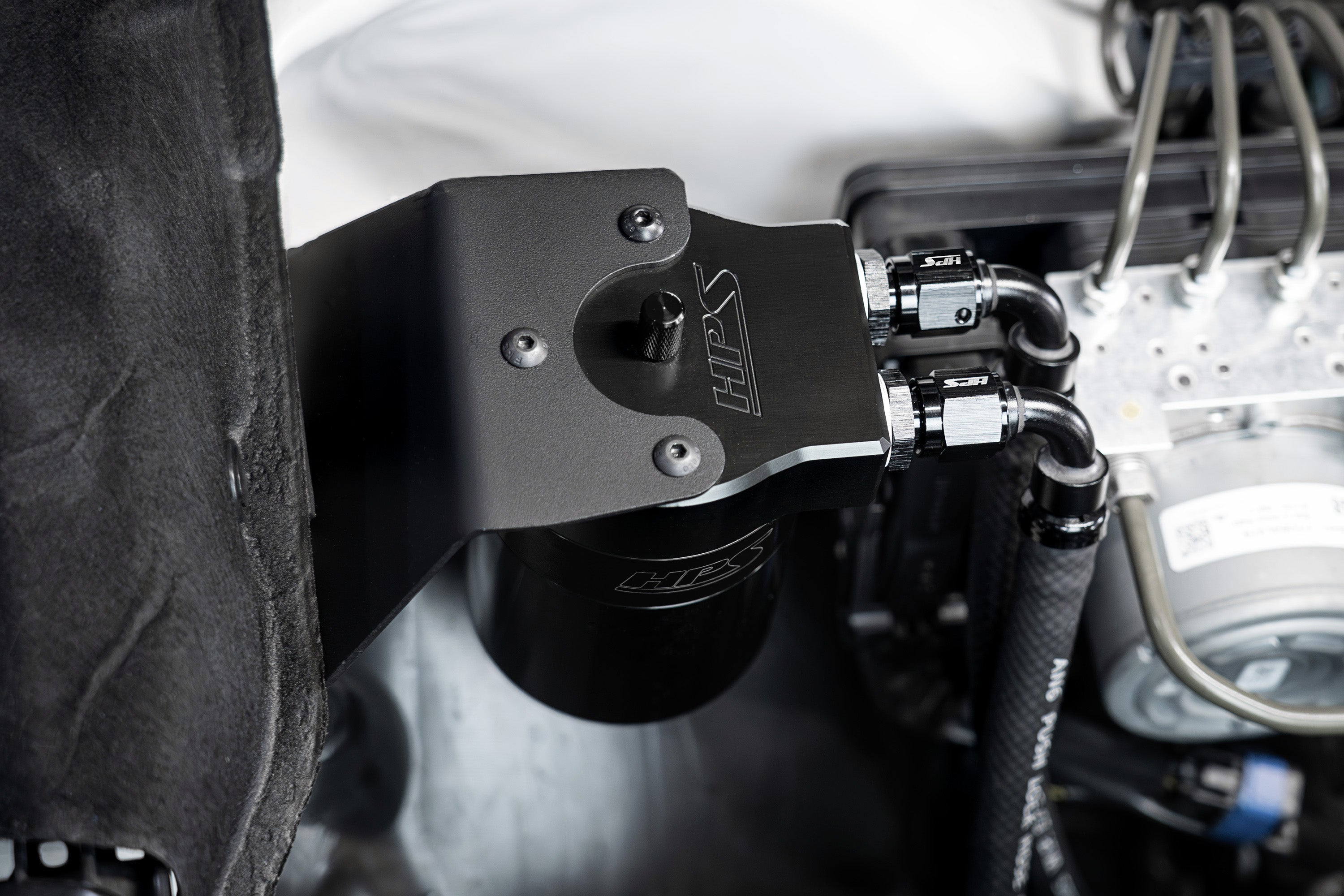 HPS Performance Oil Catch Can Kit 860-006WB, Black - 860-006WB