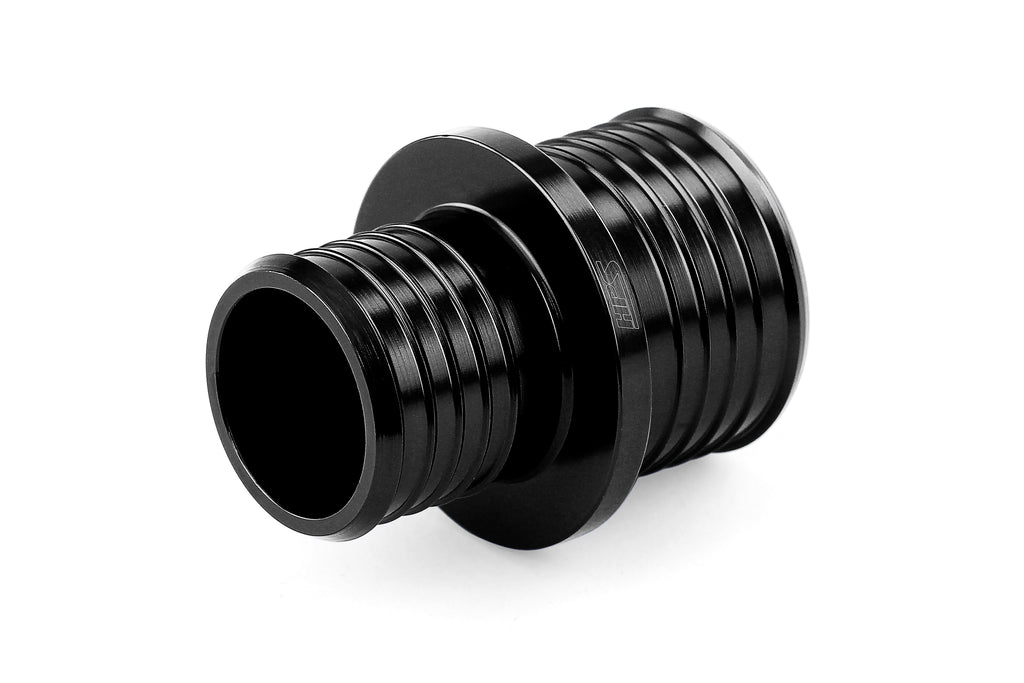 HPS Performance Hps Billet Aluminum Reducing Hose Union 1"   1 1/8" Od Ahur 100 112 Blk Black - AHUR-100-112-BLK