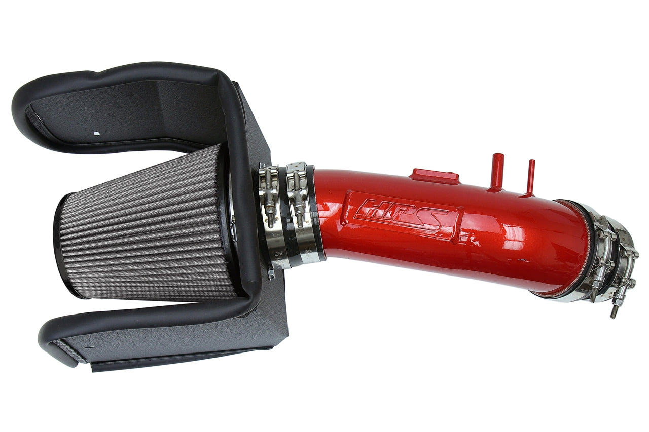 HPS Performance Air Intake Kit With Heat Shield 827-635R Red - 827-635R