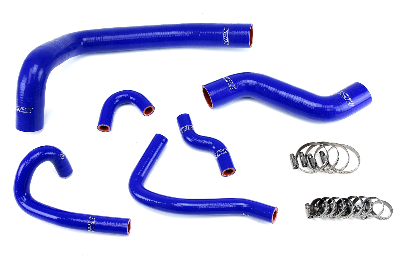 HPS Performance Hps Silicone Radiator And Heater Coolant Hose Kit 57 1491 Blue Blue - 57-1491-BLUE