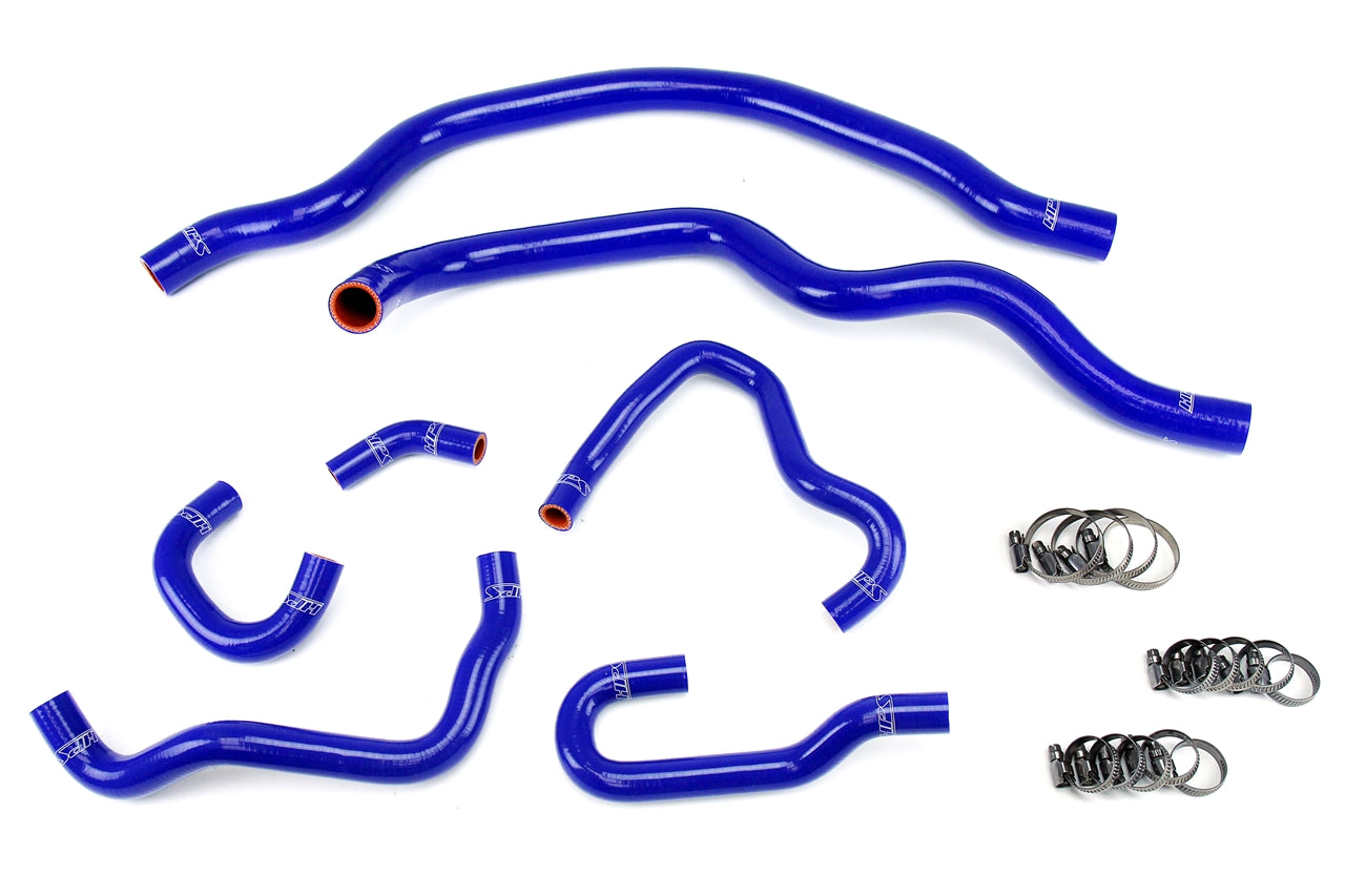 HPS Performance Hps Silicone Radiator And Heater Coolant Hose Kit 57 1489 Blue Blue - 57-1489-BLUE