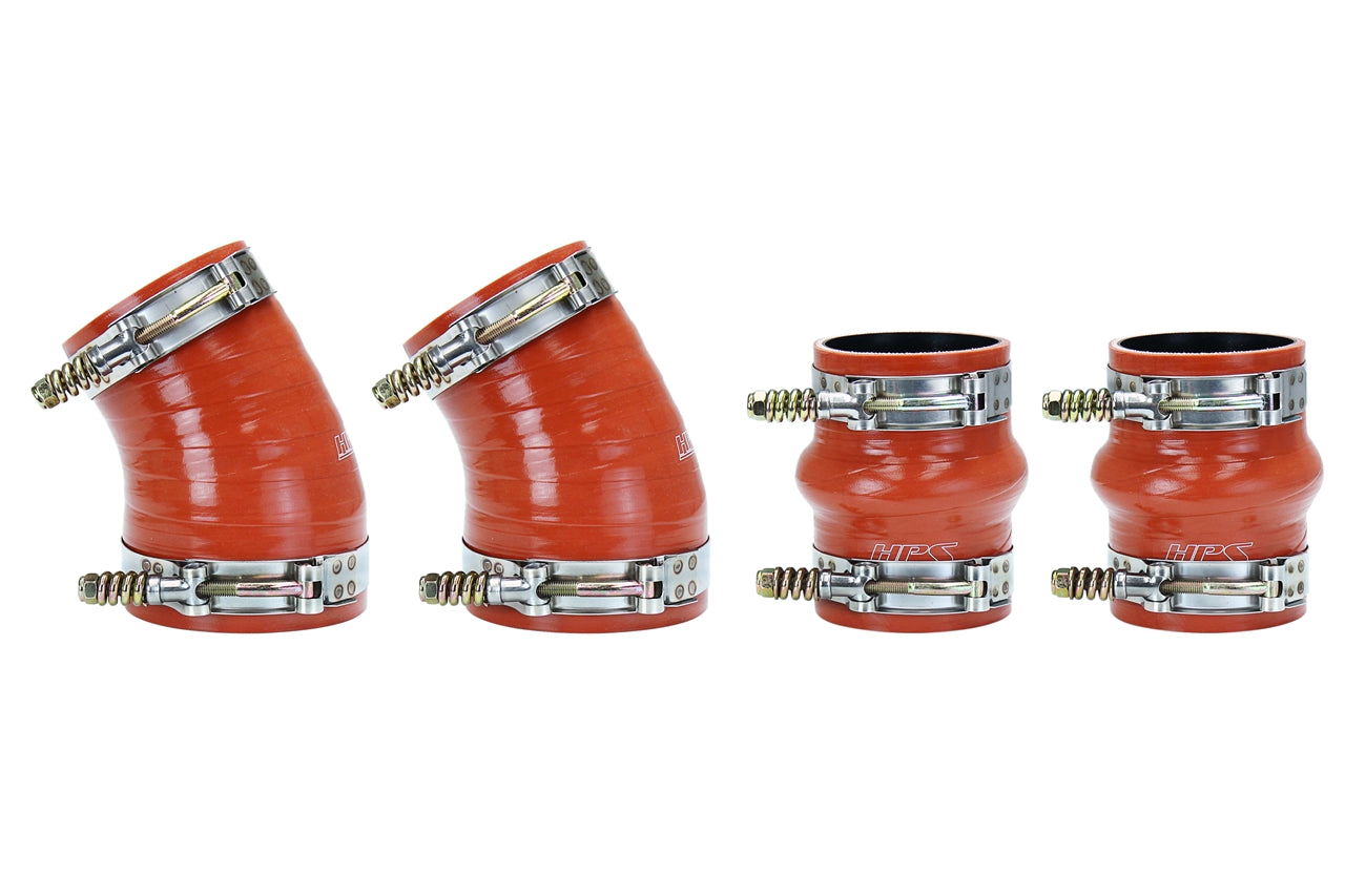 HPS Performance Hps Silicone Intercooler Boot Kit 57 1576 Orange - 57-1576