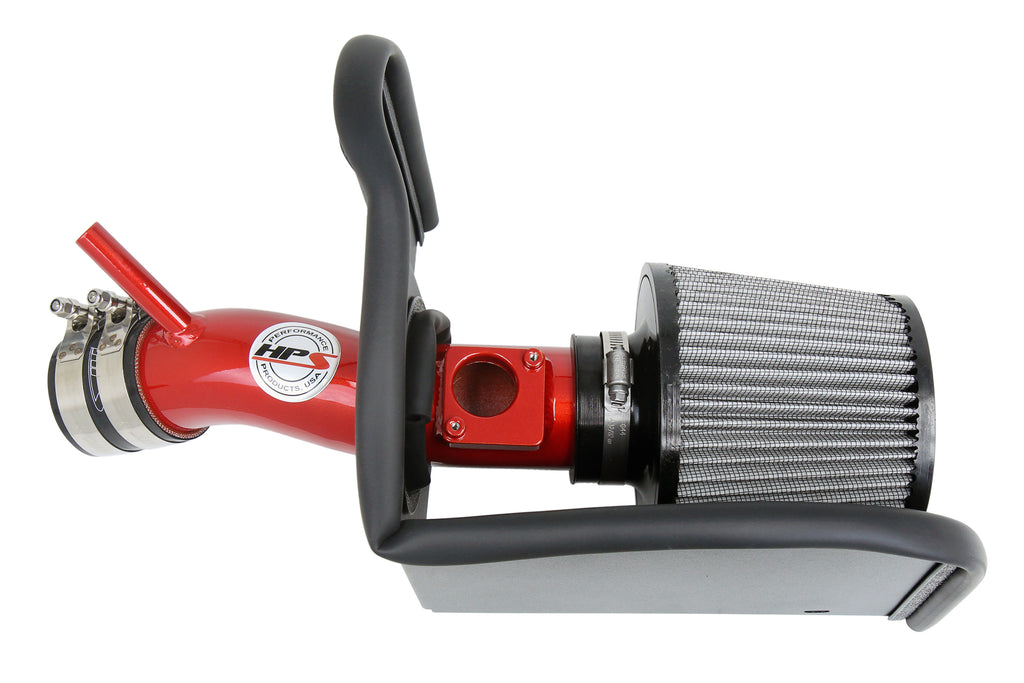 HPS Performance Air Intake Kit With Heat Shield 827-708R Red - 827-708R