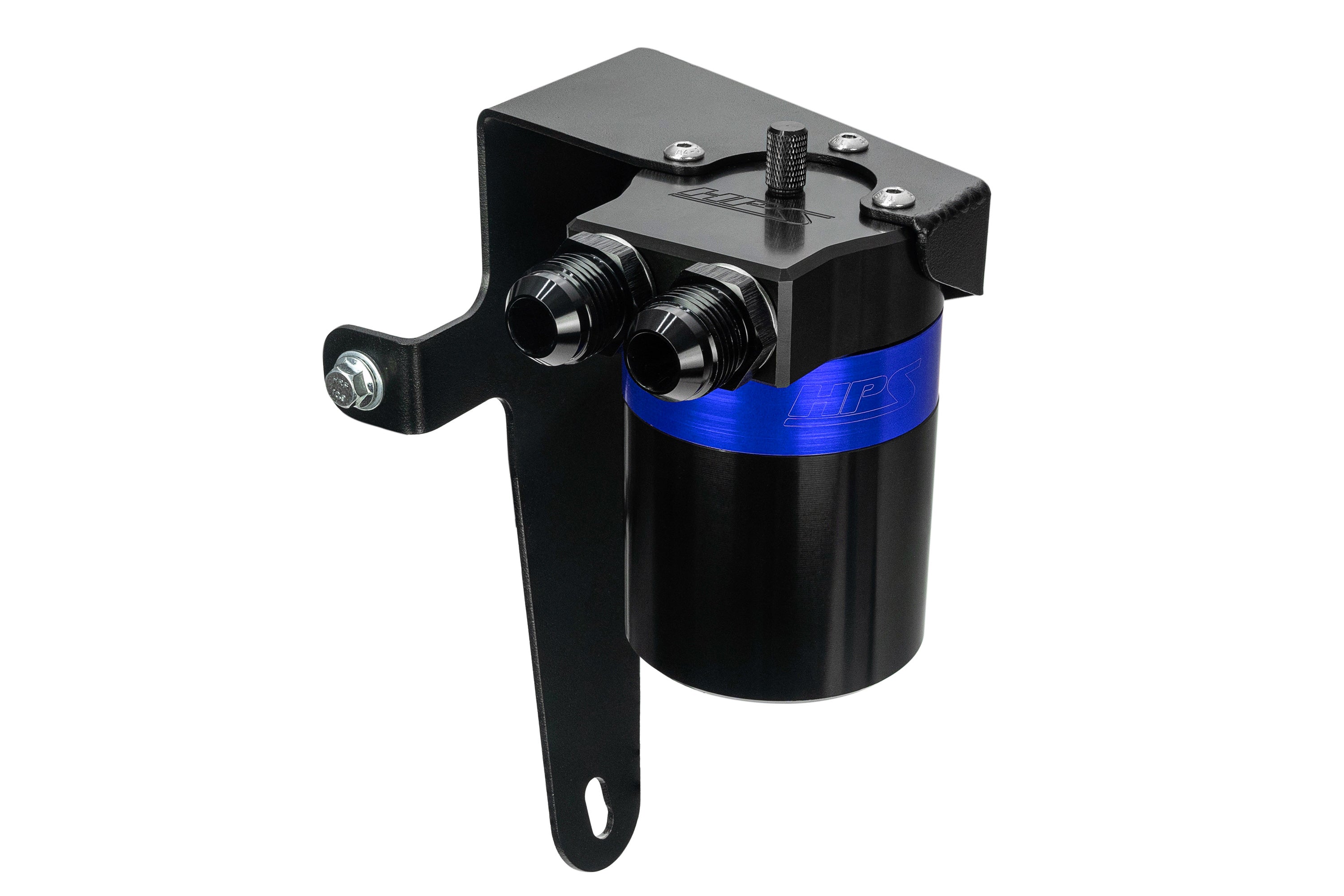 HPS Performance Oil Catch Can Kit 860-009BL, Blue - 860-009BL
