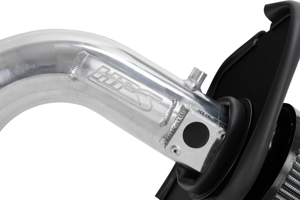 HPS Performance Air Intake Kit With Heat Shield 827-738P Polished - 827-738P