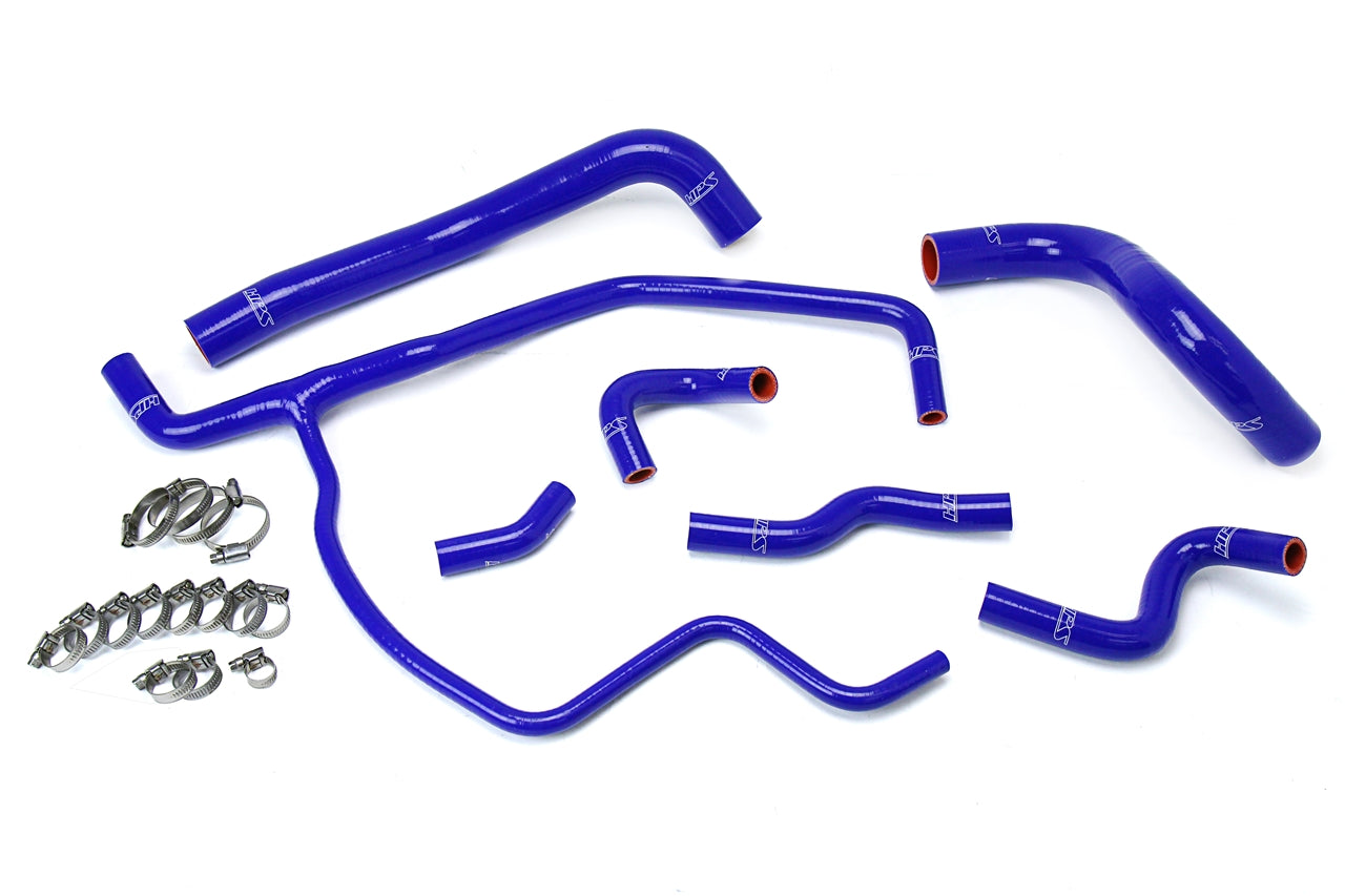 HPS Performance Hps Silicone Radiator And Heater Coolant Hose Kit 57 1583 Blue Blue - 57-1583-BLUE