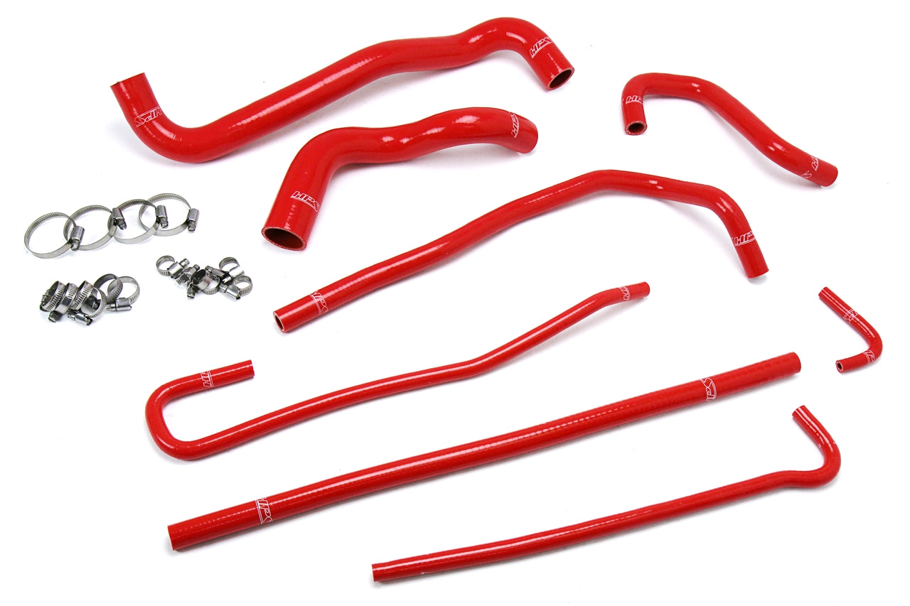 HPS Performance Hps Silicone Radiator And Heater Coolant Hose Kit 57 1316 Red Red - 57-1316-RED