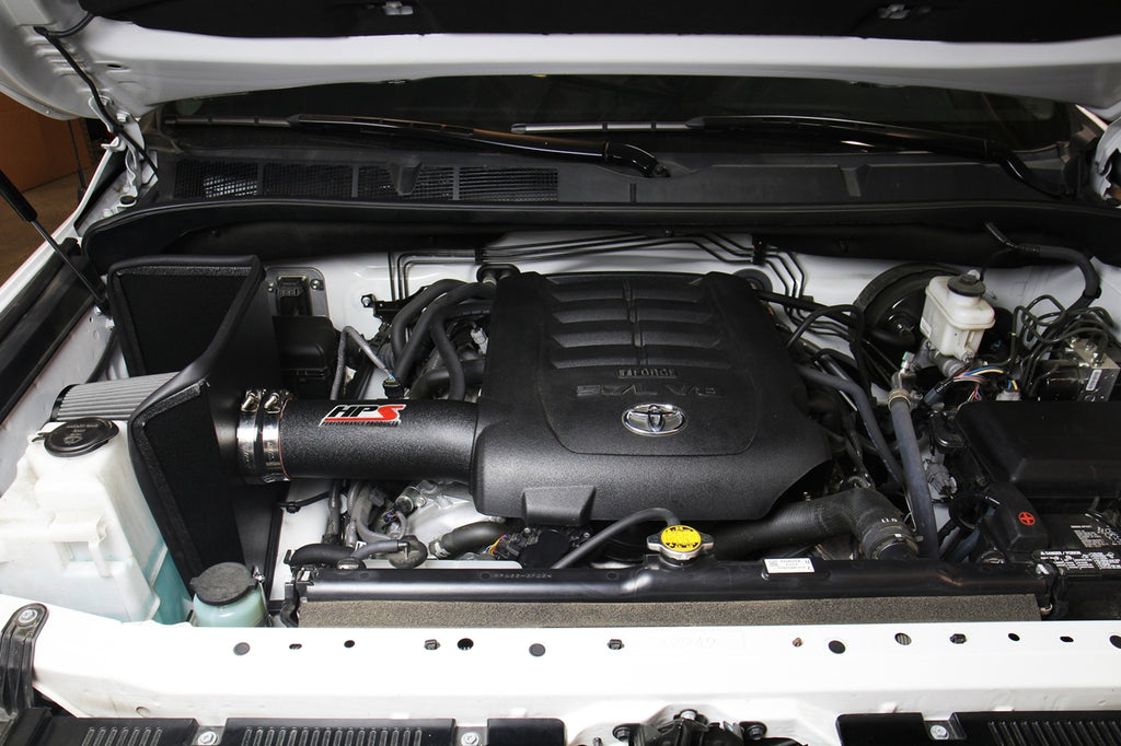 HPS Performance Air Intake Kit With Heat Shield 827-630WB Black - 827-630WB