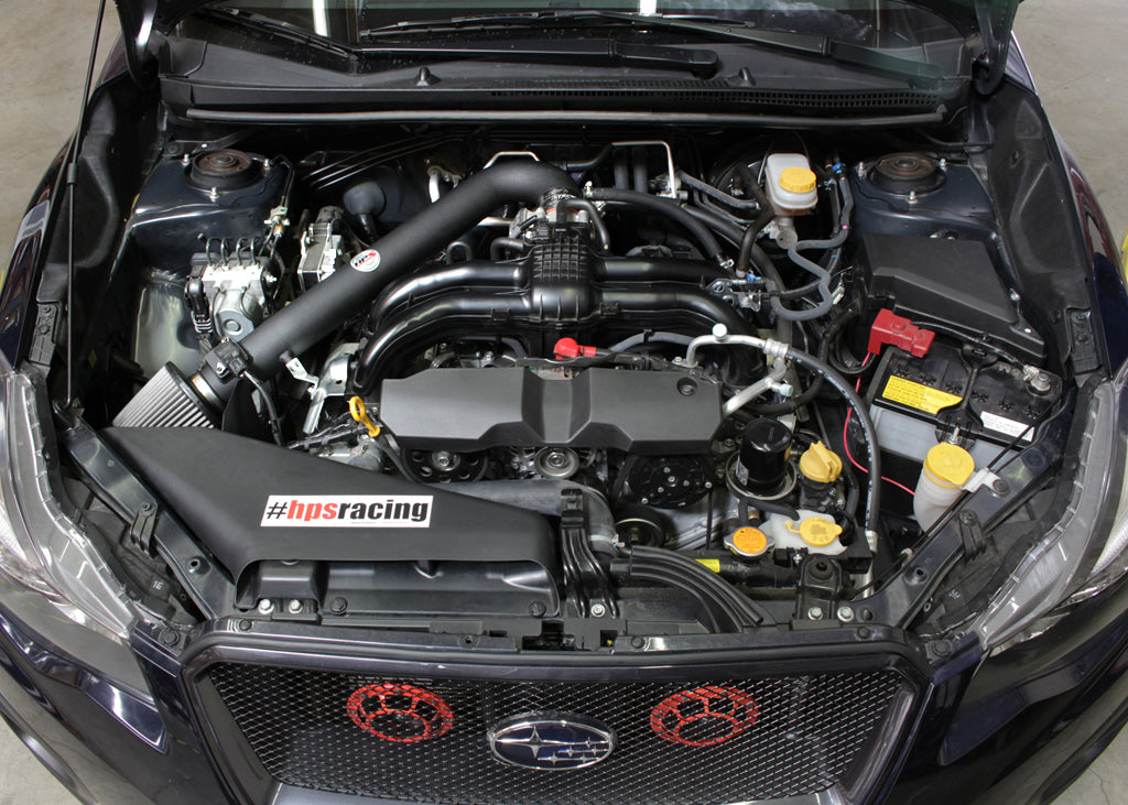 HPS Performance Air Intake Kit With Heat Shield 827-563WB Black - 827-563WB