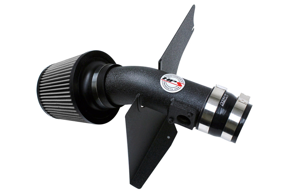 HPS Performance Air Intake Kit With Heat Shield 827-566WB Black - 827-566WB