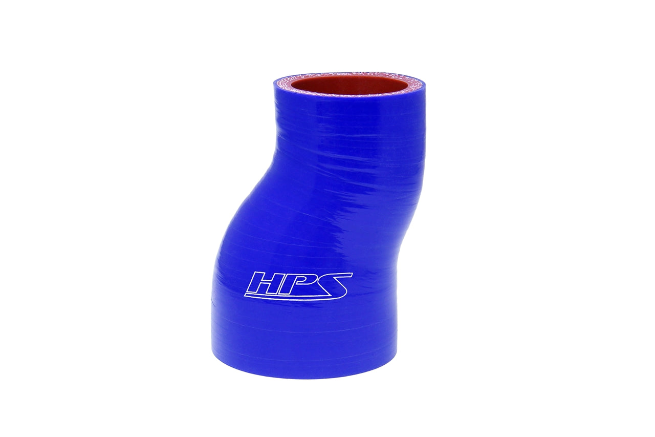 HPS Performance Hps Silicone Offset Reducing Coupler 1 1/2"   2" Id, 3" Length Htsor 150 200 Blue Blue - HTSOR-150-200-BLUE